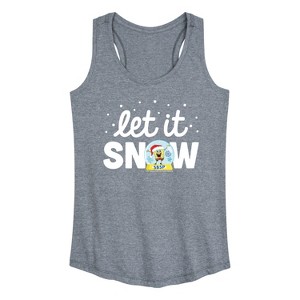 Women's - SpongeBob SquarePants - Let It Snow Graphic Racerback Tank - 1 of 4