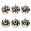 Metal Dogs in Sleigh Disc Ornament (Set of 6) - 2 of 3