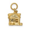 Black Bow Jewelry 14k Yellow Gold 3D House Pendant - 2 of 4