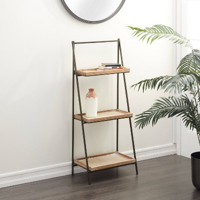 72 Farmhouse 4 Tier Shelf Brown - Olivia & May