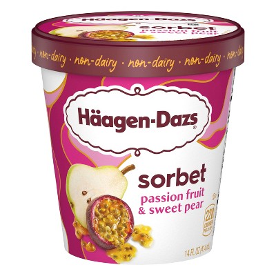 Haagen-Dazs Frozen Passion Fruit and Sweet Pear Sorbet - 14 fl oz
