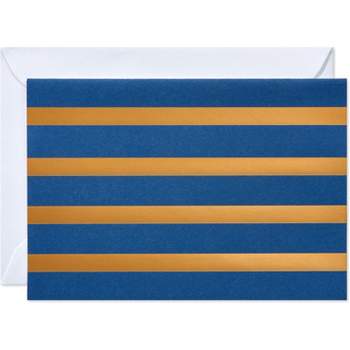 10ct Blank Stationery Note Cards Solid Blue - Spritz™ : Target