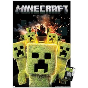 Trends International A Minecraft Movie - Creeper Explosion Unframed Wall Poster Prints - 1 of 4