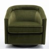 Classic Swivel Barrel Chair - WOVENBYRD - 2 of 4