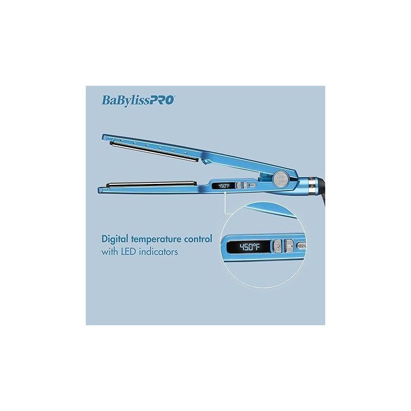 Babyliss Pro Nano Titanium Digital Ionic Flat Iron - 1 3/4" (Model BNT4094TUC) Hair Straightener, 3 of 4