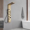 BWE 5-Jet Rainfall Shower Tower Shower Panel System with Waterfall Shower Head and Shower Wand - 2 of 4