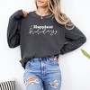Simply Sage Market Women's Happiest Holidays Long Sleeve Garment Dyed Tee - 2 of 4