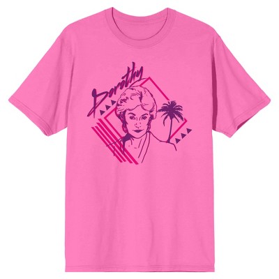 Golden Girls Dorothy Retro Art Men’s Hot Pink T-shirt