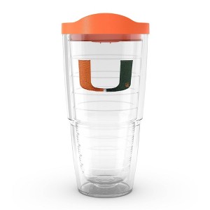NCAA Miami Hurricanes 24oz Primary Logo Classic Tumbler - 1 of 4