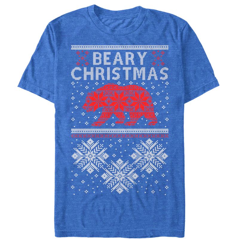 Men's Lost Gods Beary Christmas T-Shirt, 1 of 5