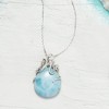 Ross-Simons Larimar Octopus Pendant Necklace in Sterling Silver - 3 of 4