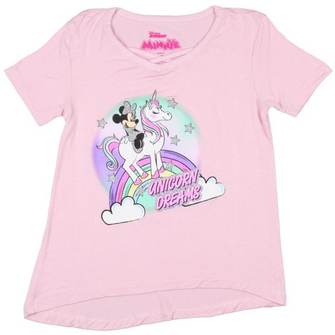 Disney Junior Toddler Girls Minnie Mouse Unicorn Dreams Shirt 4t Kids Pink Target