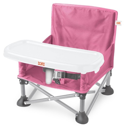 Bright Starts Pop N Sit Portable Booster Seat Pink Target