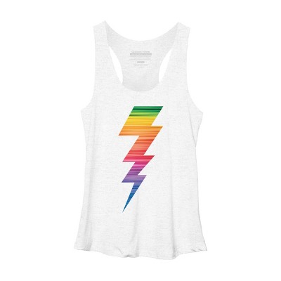 Adult Design By Humans Lightning Bolt Thunder Storm Pride By heybert00 Racerback Tank Top
