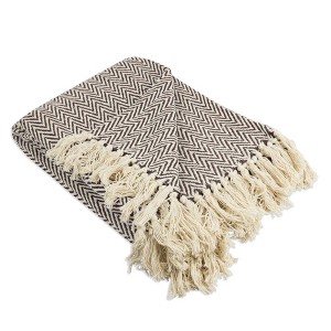 50"x60" Chevron Handloom Throw Blanket - Design Imports - 1 of 4