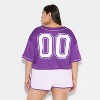 Women's Game Day Cropped Elbow Sleeve V-Neck Athletic Jersey - Wild Fable™ - 3 of 3