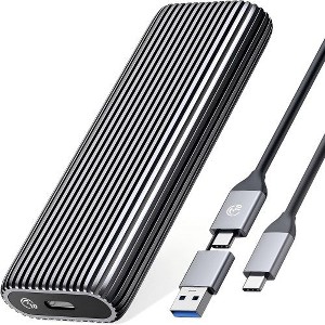 ORICO M.2 NVMe SSD Enclosure Aluminum Tool-Free Adapter, 10Gbps USB3.2 USB-C M2 Reader - 1 of 1