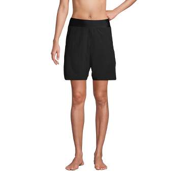 Lands' End Women's 9" Quick Dry Modest Board Shorts Swim Cover-up Shorts
