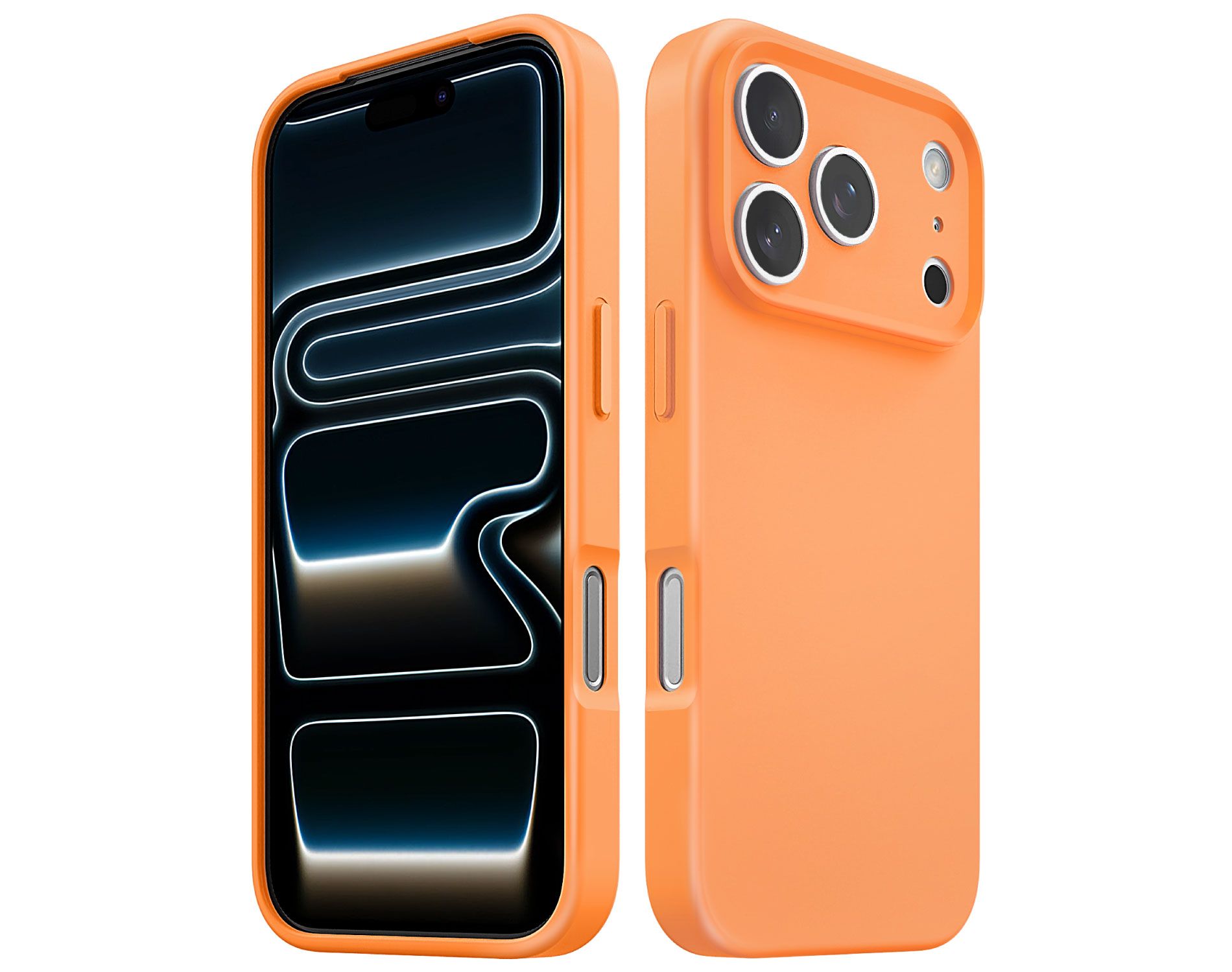 Vena For Apple iPhone 17 Pro Case Matte, Bump Resistant, Drop Protection Slim Protective Phone Case, Compatible with Wireless Charging, Orange