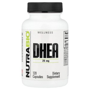 NutraBio DHEA, 25 mg, 120 Capsules - 1 of 4