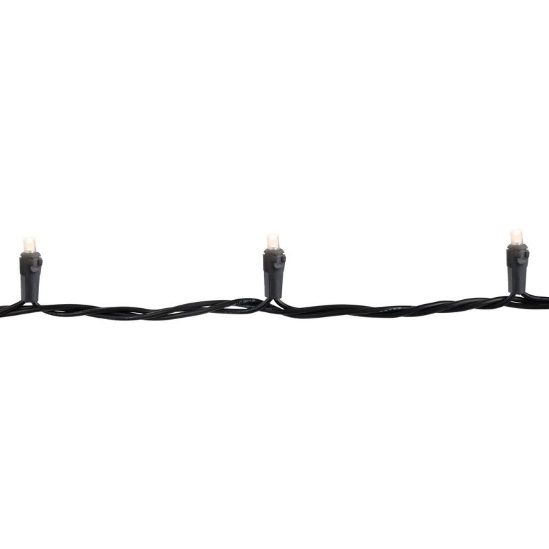 Northlight 50ct Warm White LED Wide Angle Christmas Lights - 16.25ft, Black Wire, 5 of 6
