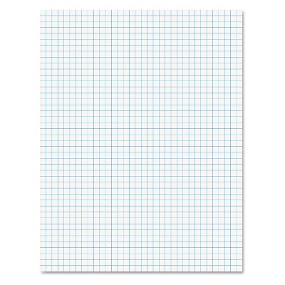 Ampad Quadrille Pads 4 Squares/Inch 8 1/2 x 11 White 50 Sheets 22030C