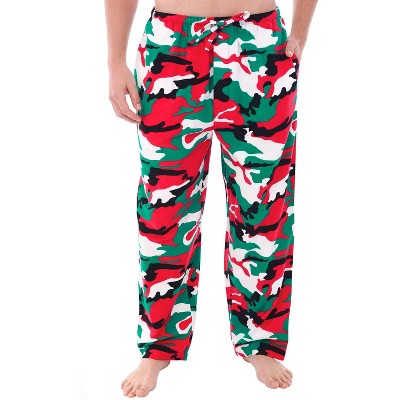 mens camo flannel lounge pants