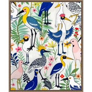 Amanti Art The Aviary Almanac by Uma Gokhale Framed Canvas Wall Art - 1 of 4