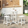 WestinTrends Malibu All Weather Hdpe Outdoor Patio Counter Height Bistro Set (4-Piece) - 2 of 4