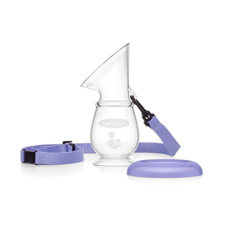 Lansinoh Silicone Manual Breast Pump for Breastfeeding Moms, 4 of 12