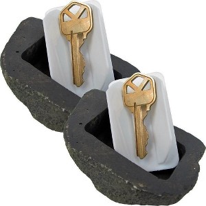 RamPro Hide-a-Spare-Key Fake Rock - Looks & Feels like Real Stone - Safe for Outdoor Garden or Yard, Geocaching (1) - 1 of 4