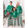 Clearlove Christmas Family Matching Pajama Set Adults Kids Holiday Fleece Pjs Santa Print Cozy Xmas Sleepwear - 4 of 4