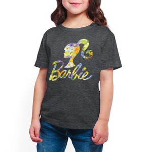 Boys' - Barbie - Spring Bouquet Pattern Logo Short Sleeve Graphic T-Shirt - 1 of 3