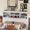 VYNXARIA White Vintage Queen Size 4-Piece Bedroom Set with Wooden Bed Frame, Nightstands, and Dresser - 4 of 4