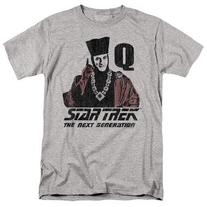 Star Trek Q Point Adult T-Shirt Athletic Heather - 1 of 4