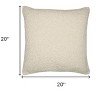 20"  Throw Pillow With Shag - 3 of 4