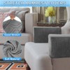 Unique Bargains Diamond Pattern Stretch Soft Jacquard Non Slip Sofa Armrest Covers - 3 of 4