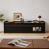 Mirod Modern TV Stand with Ample Storage,4 Drawer Design with Tempered Glass ,Built-in Charging Ports and Ambient LED Lighting - 2 of 4