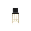Meridian Furniture,Heidi Black Velvet Stool - 3 of 4