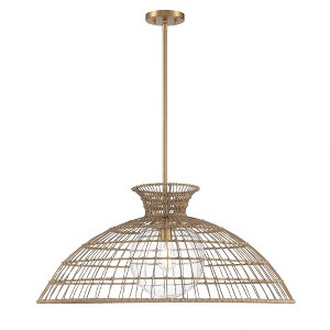 Savoy House Lanai 1 - Light Pendant in  Warm Brass - 1 of 3