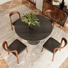 43" Modern Round Pedestal Dining Table for Small Kitchens or Dining Rooms – The Pop Home - 3 of 4