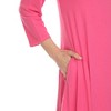 Women's Criss Cross Neckline Swing Dress - 4 of 4
