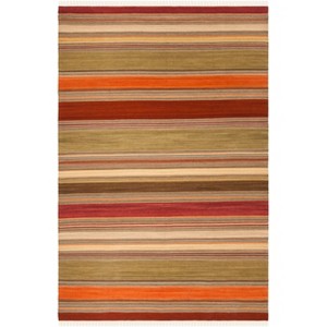Striped Kilim STK317 Hand Woven Area Rug  - Safavieh - 1 of 4