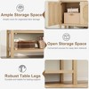 Cabinet Sideboard Buffet - Cupboard Console Table, Wood Coffee Bar, Storage Shelf, Liquor Accent Cabinet for Living Room Dining Room Kitchen Hallway. - 4 of 4