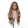Jessie's Wig 26 Inch Ombre Grey Highlight Long Wavy Wig 13x3.5 Lace 1 Pc/Pack - 3 of 4