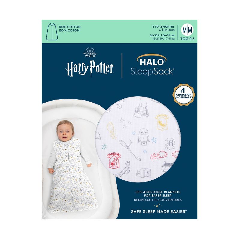 HALO Innovations SleepSack 100% Cotton Wearable Blanket Harry Potter, 4 of 5