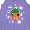 - Pokémon - Charmander Snowflakes Graphic Sleeveless Aline Dress - 2 of 3