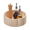 iDESIGN Renewable Wood Collection in Paulownia Wood Tall Turntable Organizer: Kitchen Storage, Hand Wash, 11"x11"x4" - 2 of 4