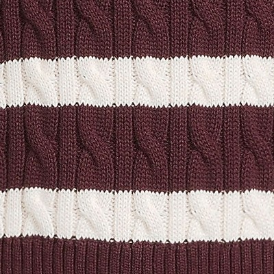 burgundy/ivory latte stripe
