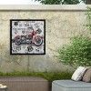 "Vintage Motorcycles On Route 66 6" Outdoor Canvas - 4 of 4
